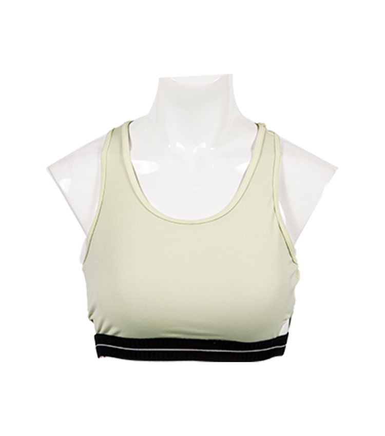 La ropa interior corriente de la yoga del gimnasio remata el top de la cosecha del sujetador de los deportes de las mujeres del entrenamiento del logotipo de encargo