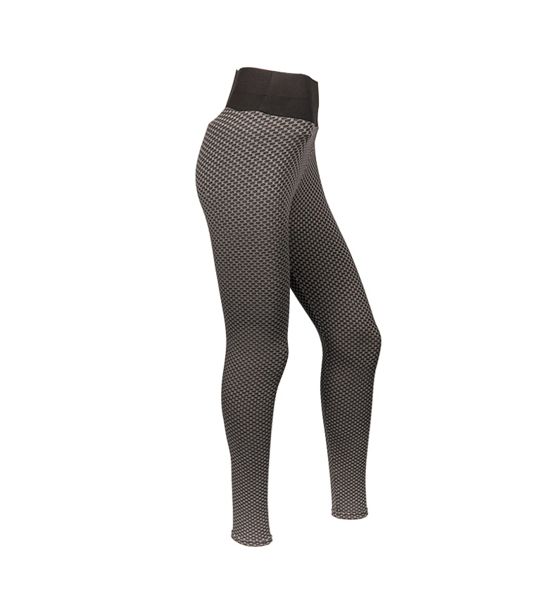 Pantalones de yoga de cintura alta con rejilla de burbujas de jacquard fitness para mujer