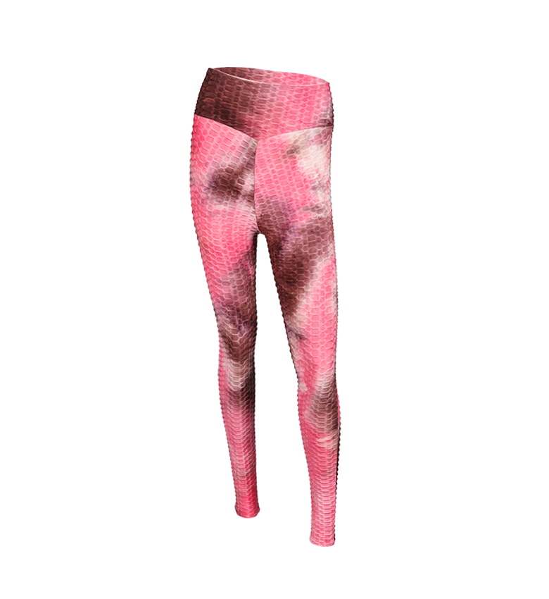 Leggings deportivos de cintura alta con estampado floral para mujer, pantalones de yoga