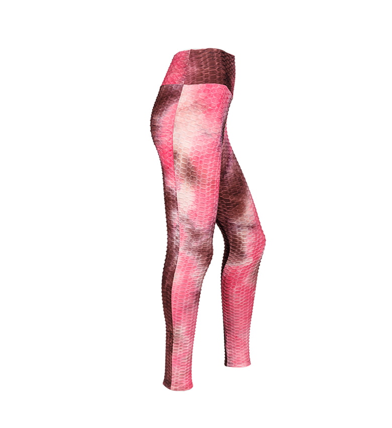 Leggings deportivos de cintura alta con estampado floral para mujer, pantalones de yoga